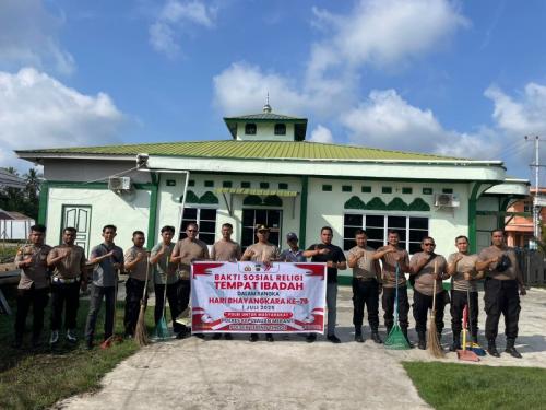 Polsek Tebingtinggi Gelar Bakti Religi di Tempat Ibadah, Dalam Rangka Menyambut Hari Bhayangkara ke-79